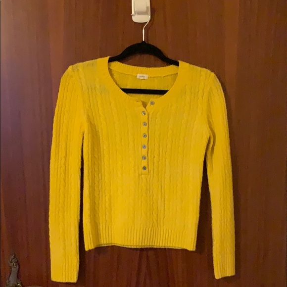 Yellow Knit Sweater - Picture 1 of 2
